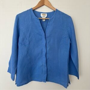 Talbots Irish Linen Blouse – Women’s Size 10 – 3/4 Sleeve – Like New